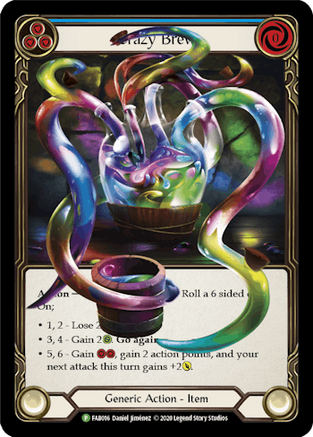 Card of The Day - Crazy Brew : r/FleshandBloodTCG