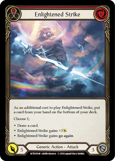 Enlightened Strike (rainbow foil/アンリミ)